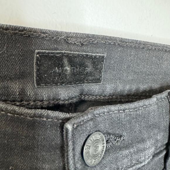 MOTHER Denim Insider Crop Step Fray Black Guilty Racer Jeans High Rise Sz 32 - Picture 7 of 16